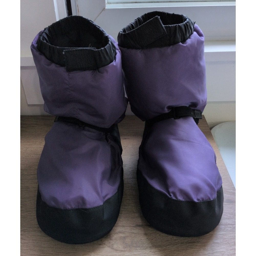 Bloch Linna And Max Adult Size L Dance Warm-Up Booties Purple Flaws